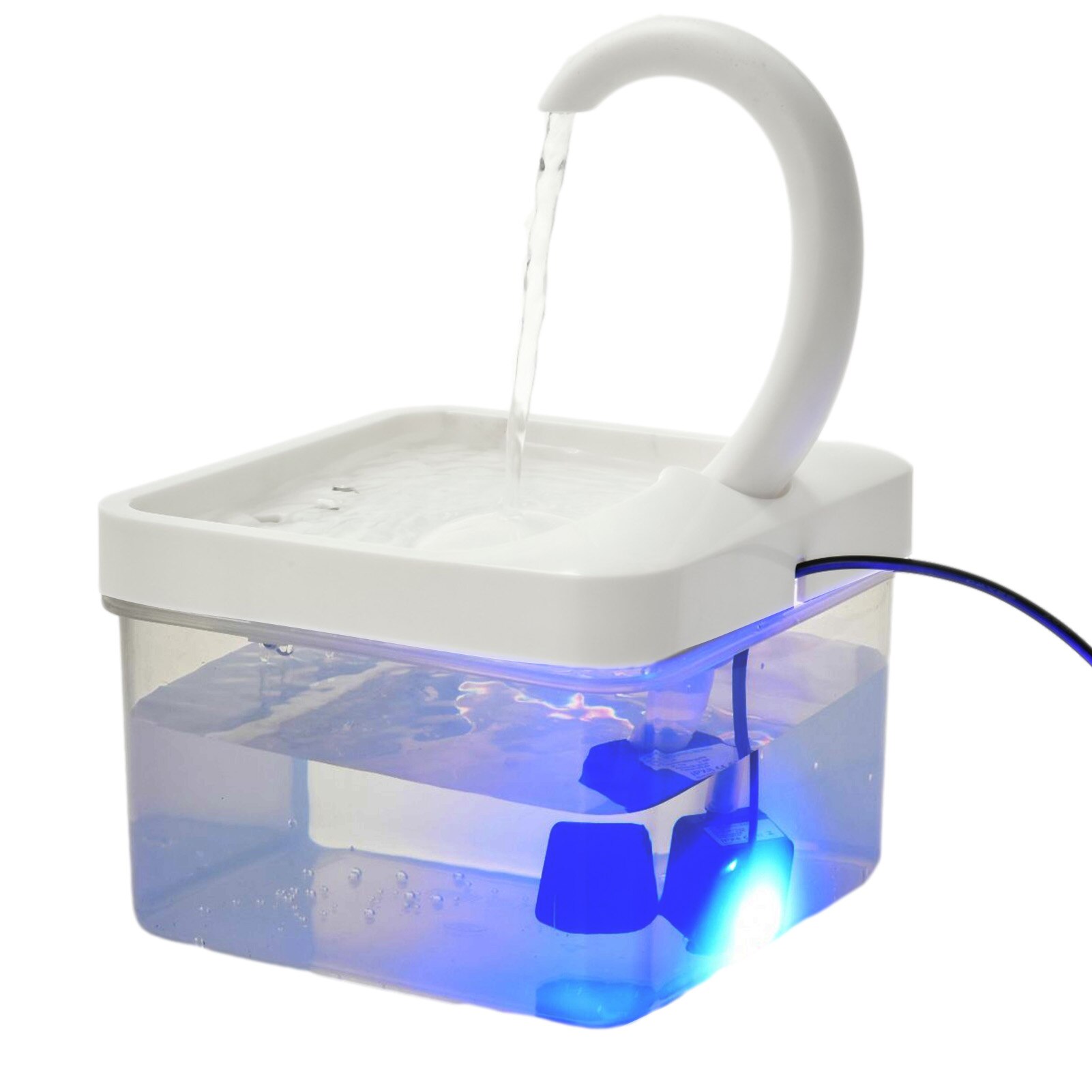 2L Katze Wasser Brunnen Haustier Katze Brunnen Haustier Trinken Brunnen LED Licht Automatische Abschaltung, Wenn Mangel ein Wasser Katze wasser Zubringer
