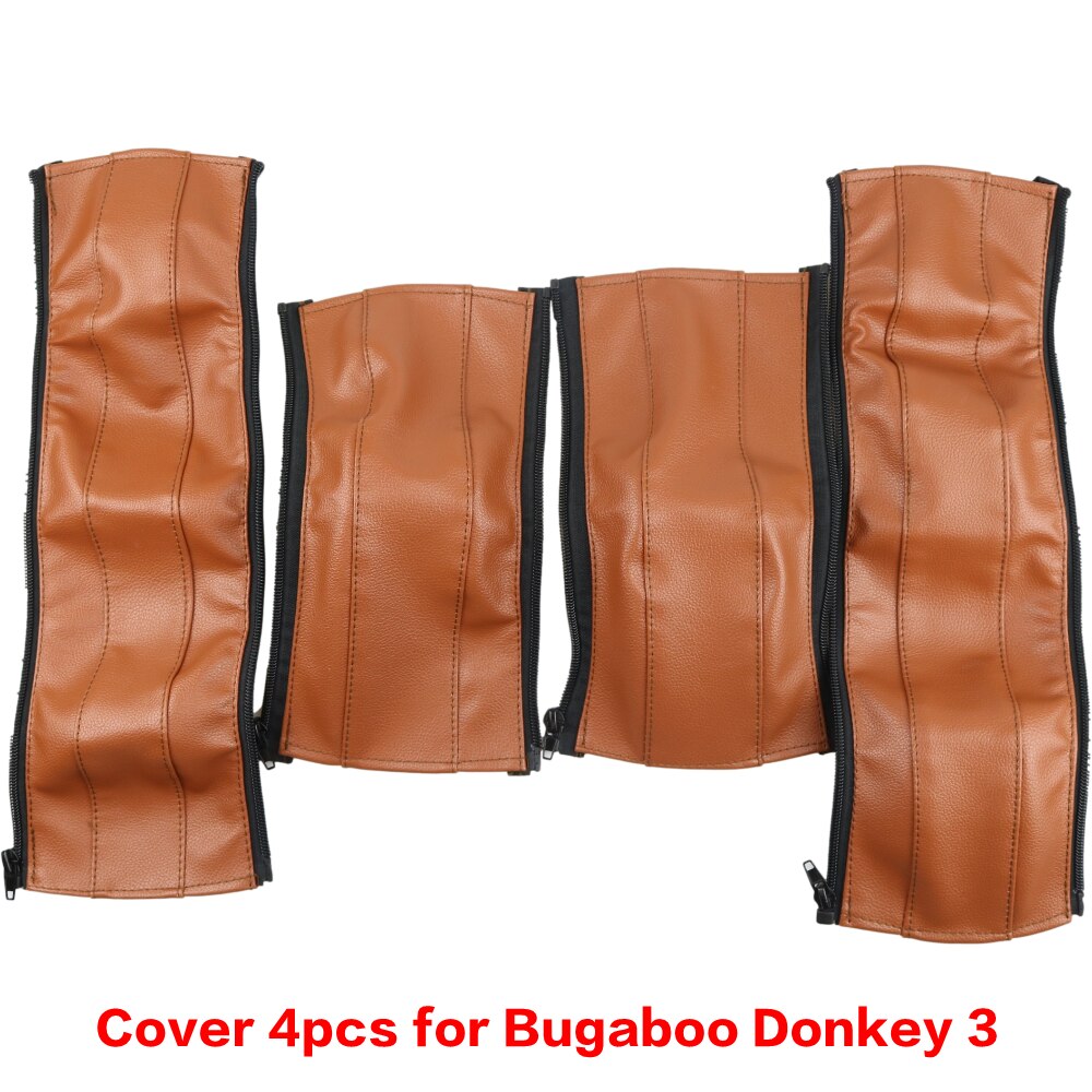 Kinderwagen Armleuningen Covers Voor Bugaboo Donkey 1 2 3 Wandelwagen Pu Lederen Beschermhoes Handvat Bumber Covers Kinderwagens Accessoires: donkey3  4pcs brown