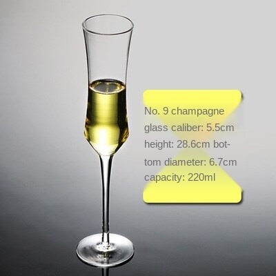 Kristallen Glas Champagne Glas Loodvrij Rode Wijn Glas Wijn Glas Cocktail Glasdrinkbeker Cocktail Glas Mok Creatieve Functies: J-glass 220ml-1pc