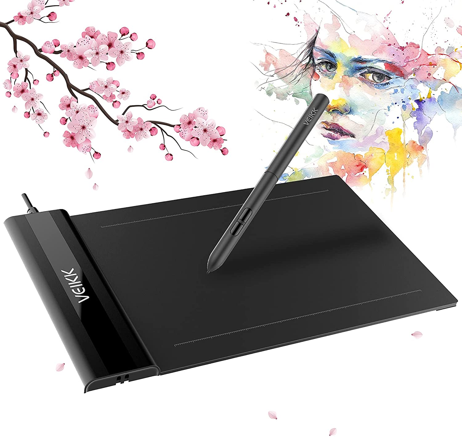 VEIKK S640 Drawing Graphic Tablet with 8192 Levels Battery-Free PenSupport Android Windows Mac Digital tablet for Game OSU