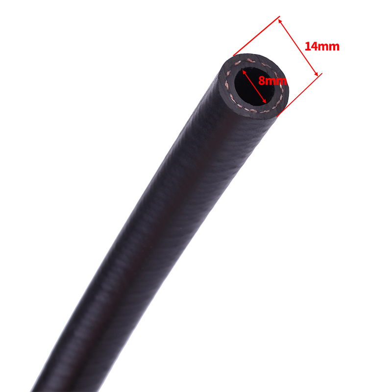 Tubería de inyección de combustible de alta presión, tubería de aceite de gasolina, tubería de tanque de combustible, línea de manguera de gasolina, 8x14mm, 8mm, I/D, 14mm O/D