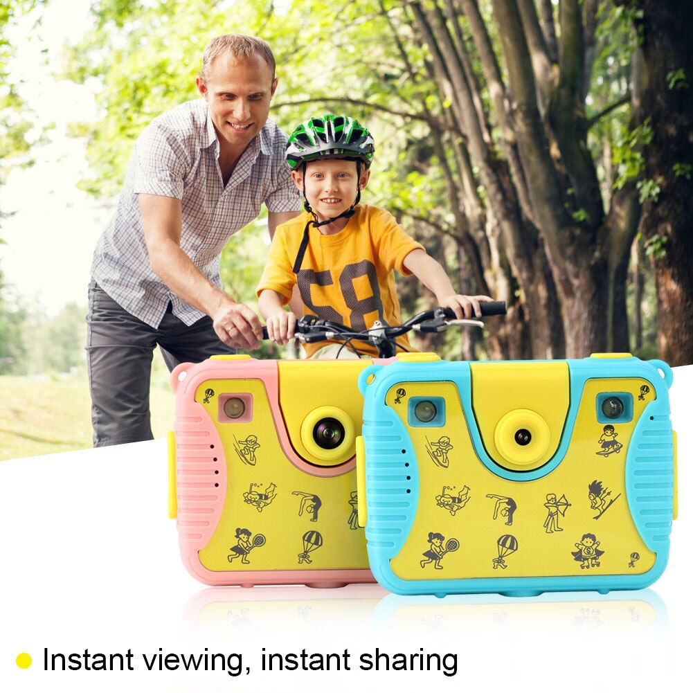 1080P Hd Kinderen Digitale Camera Cmos Anti Dv Sport Camera 2.4 Inch Hd Lcd-scherm 5MP Kids camera Met Waterdichte Case