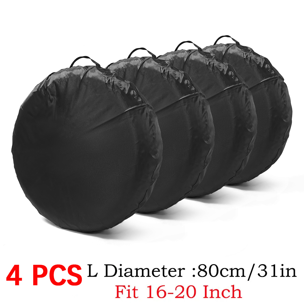 1/2/4Stck Auto Reserverad Abdeckung Polyester Auto Auto Rad Reifen Abdeckung Schutz Fahrzeug Reifen Rad Abdeckungen zubehör Staubdicht: Braun