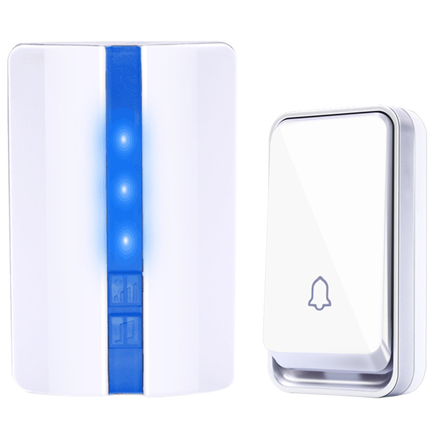 SMATRUL self powered Waterproof Wireless DoorBell no battery EU plug smart Cordless Door Bell 1 button 1 2 Receiver 110DB sound: 1 BUTTON 1 receiver