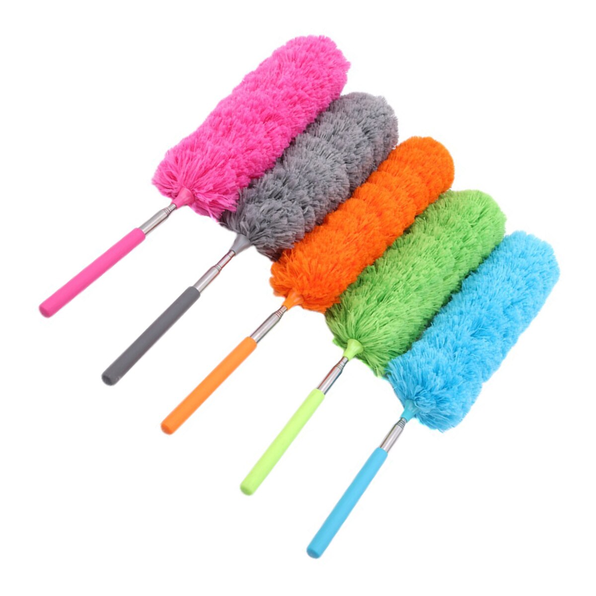 5pcs Extendable Duster Home Duster Sweeping Duster Cleaning Duster Car Duster