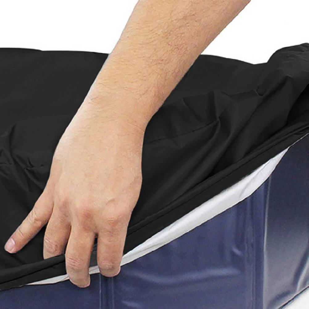 Oxford Cloth Pool Cover Outdoor Round Leaf Proof Cloth UV Resistant Tarpaulin Antifouling Protective Tarps Swim Pool Fixed Cover