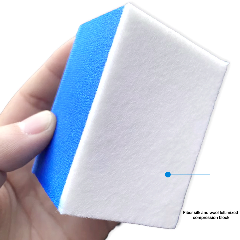 Esponja de limpieza de película de aceite para parabrisas de vidrio de coche, esponjas de pulido, cepillo de fieltro de lana, herramientas de eliminación de aceite