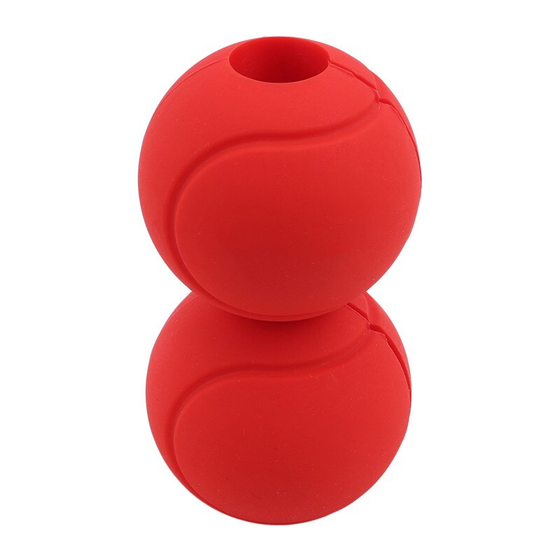 1 Pair Barbell Dumbbell Thick Grips Kettlebell Fat Grip Pull Up Bar Handles Weightlifting GYM Bodybuilding Fitness Anti-Slip Pad: red