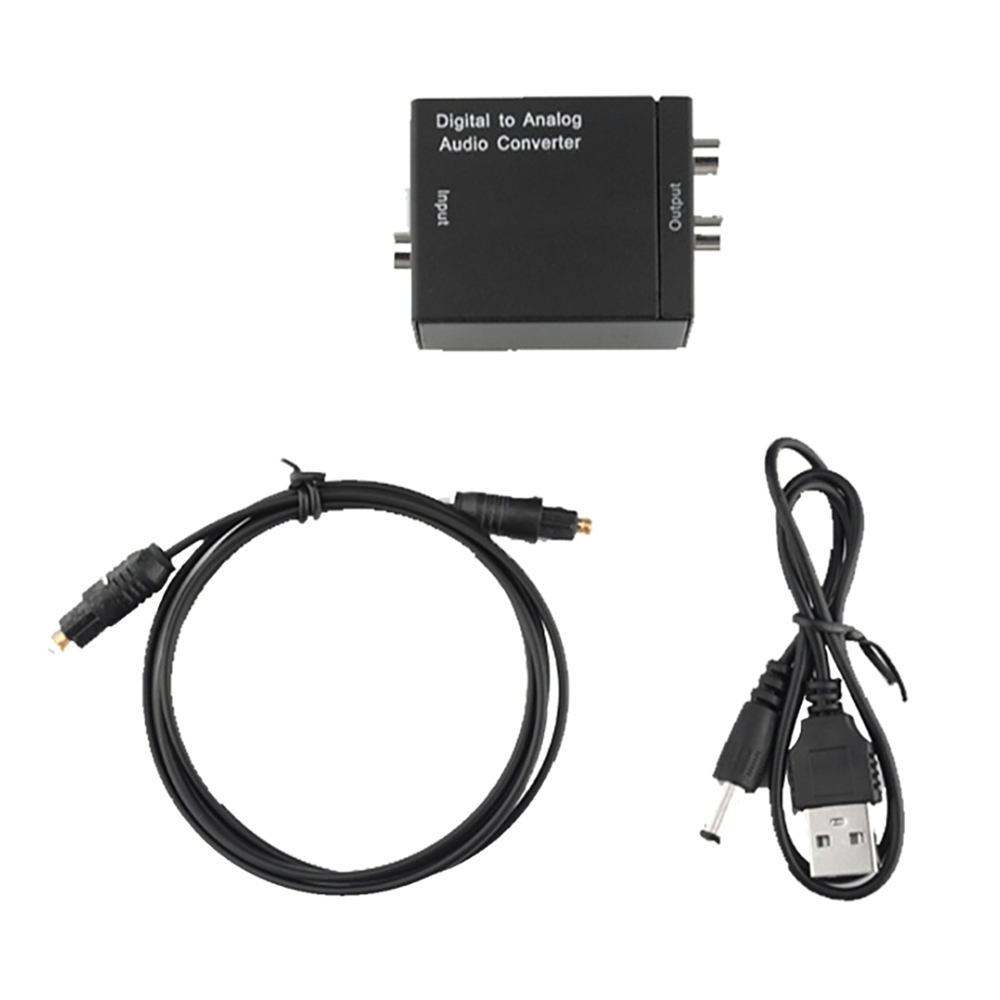 Audio Converter, Digitale Audio Analoog Converter Audio Adapter Optische Coaxiale Rca Toslink Spdif Converter Analoge