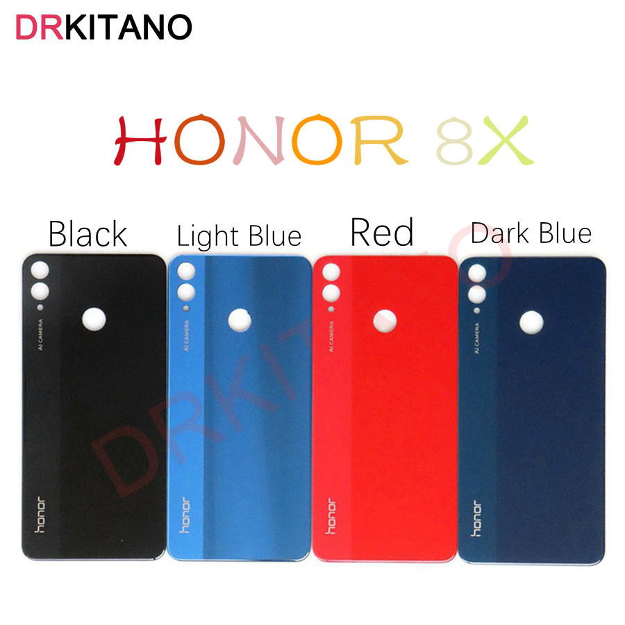 for Honor 8X Battery Cover Back Glass Rear Door Housing Case For Huawei Honor 8X Battery Cover JSN-L21 L22 L23 L42 LX1 AL00