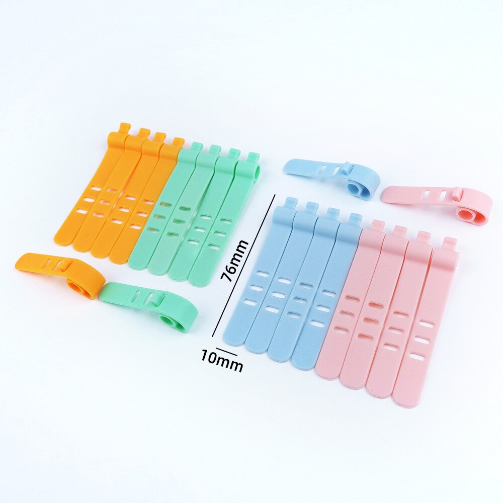 Silicone Tie Cable Organizer Phone Cable Multipurpose Winder Holder Clip For Mouse Earphone Wire Organizer 2Pcs/Lot