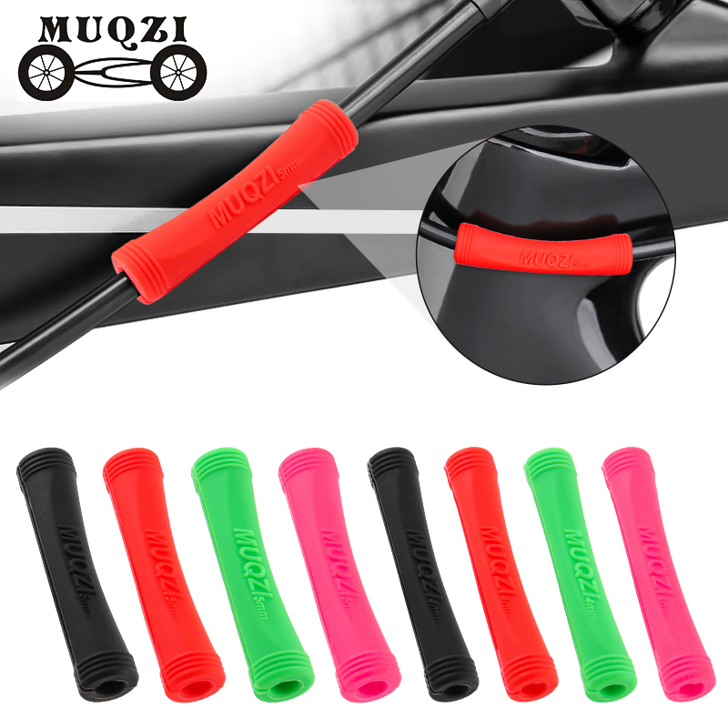 MUQZI 4/8 Uds MTB funda protectora de cambio de freno marco de bicicleta de carretera Cable carcasa línea cubierta protectora de goma accesorios de bicicleta