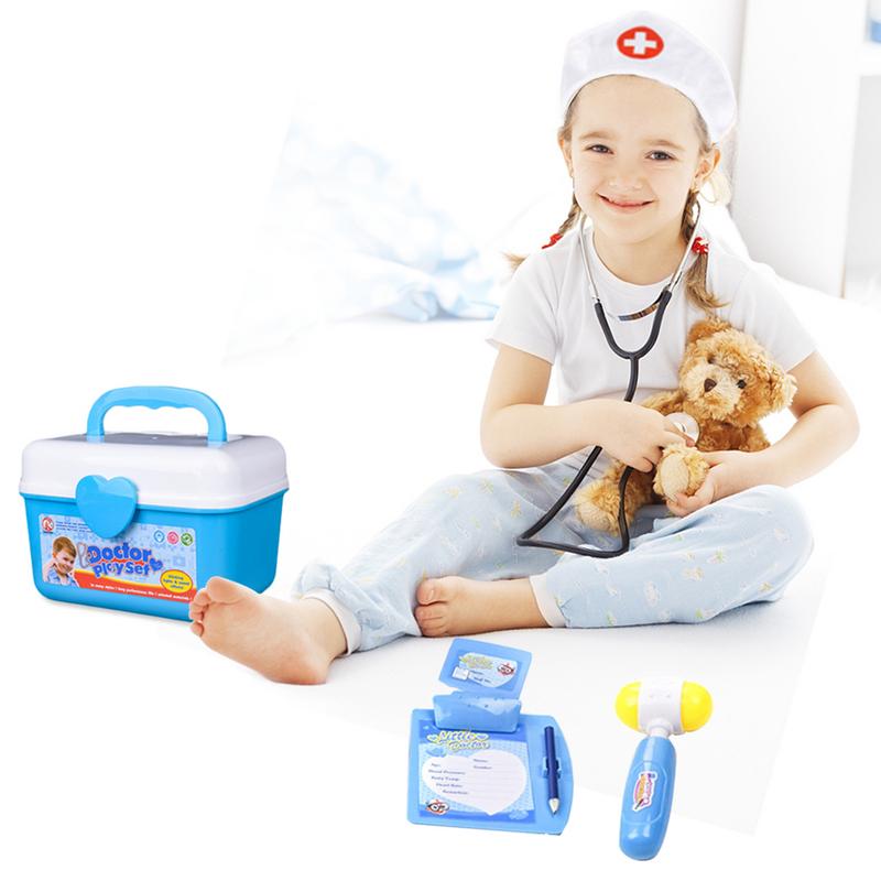 1 tøj 1 hat foregiver at lege legetøjssæt læge tøj legetøj børn spille rolle læge sygeplejerske sæt til børn pige legetøj