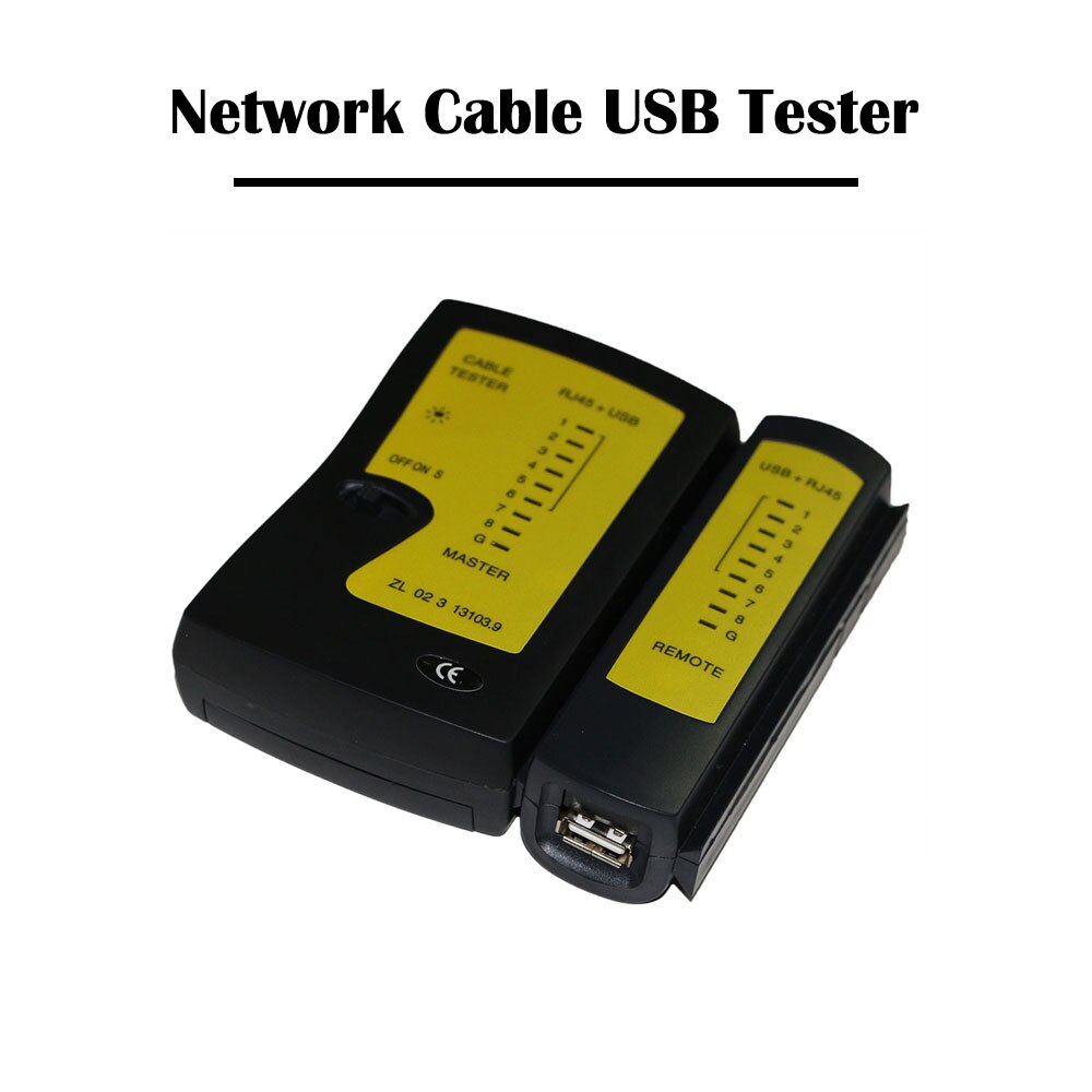 Netwerk Kabel USB Kabel Tester voor RJ11/RJ45, USB A-B Connector