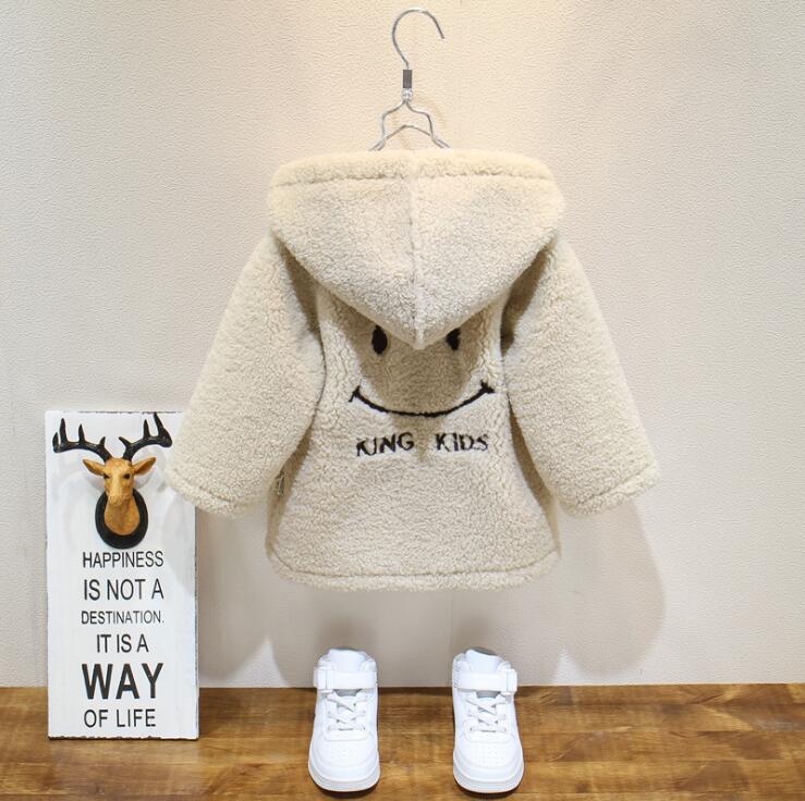 Baby Jungen Mädchen Faux Pelz Mantel Mit Kapuze Oberbekleidung freundlicher Vlies Warme Kleidung freundlicher Herbst Winter freundlicher Langarm Jacken