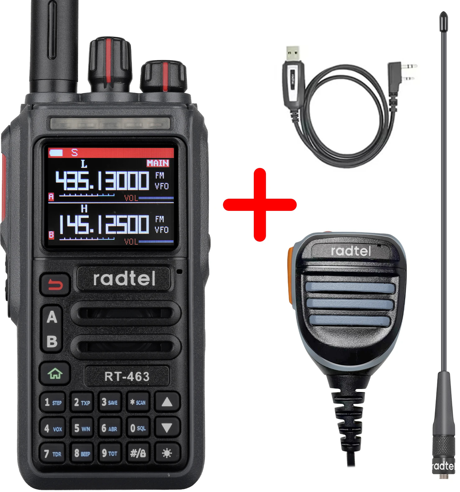 Radtel RT-463 8w Vollband-Amateurfunk 199CH Amateur Walkie Talkie AM Air Aviation Band Satcom NOAA Wetterkanal: Lila / EURO