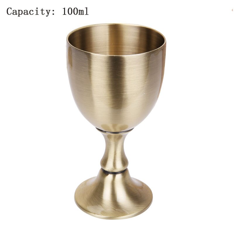 2 stks/partij Retro Witte Wijn Glas Bruiloft Glas Europese Antieke Metalen Hoge Voet Klassieke Groen Brons Zinklegering ZCF009