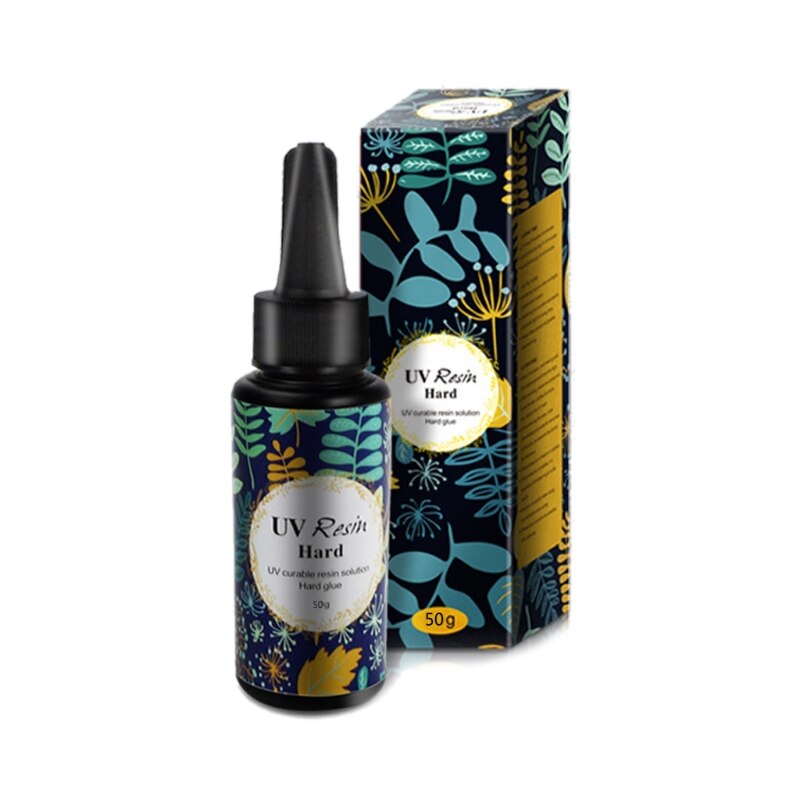 Hard Type UV Resin Ultraviolet Curing Resin Sunlight Activated Resin Art Crafts D08F: Dark Gray