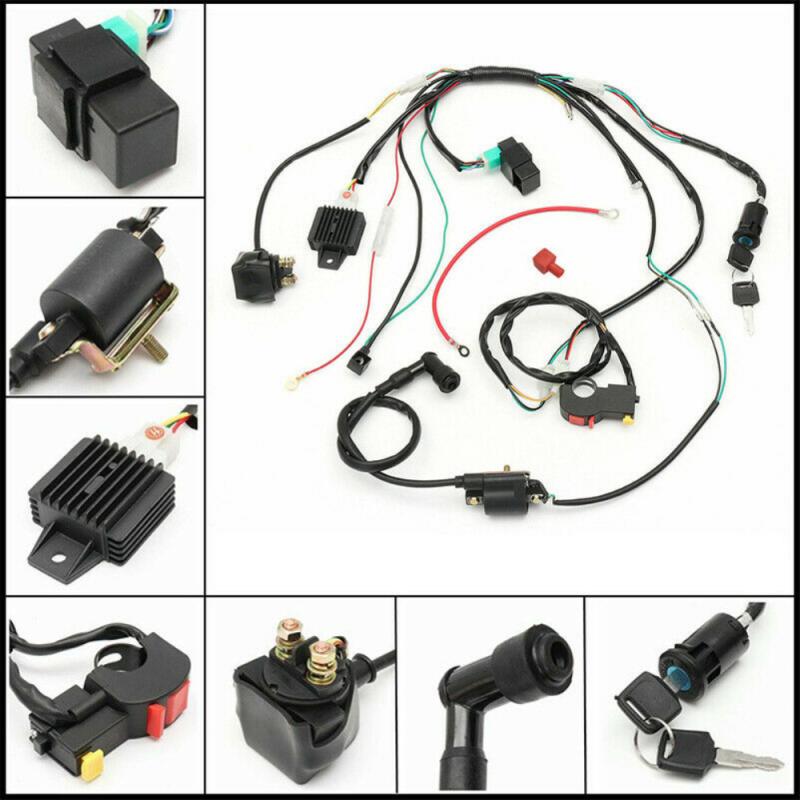 Dirt Bike ATV Quad Wire Harness For ATV 50cc 70cc 90cc 110cc 125cc Start Electric Assembly Wiring Motorcycle Accessories