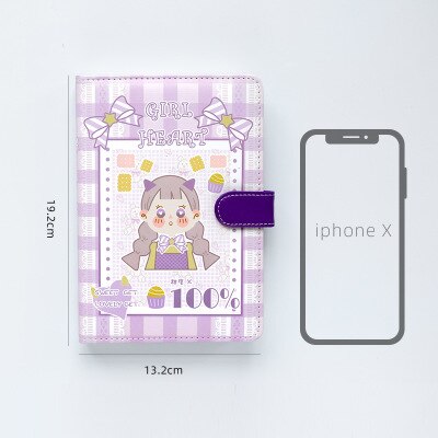 365 planificateur carnet planificateur organisateur agenda agenda Journal quotidien Plan balle Journal Record vie papeterie: girl purple