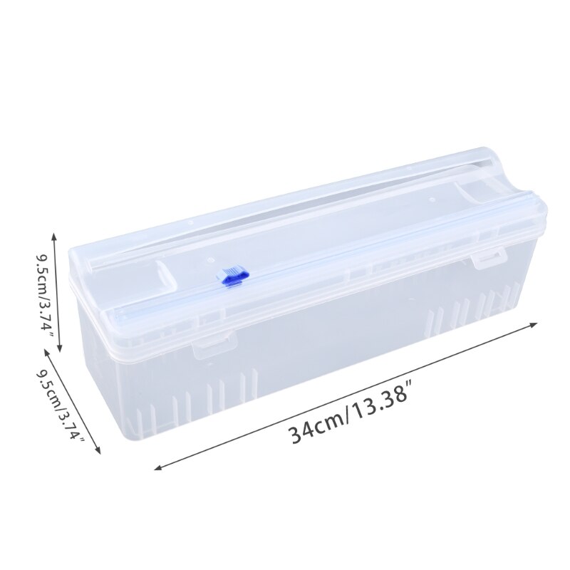 Adjustable Cling Film Cutter Home Food Wrap Dispenser Food Wrap Stretch Clear Cling Wrap Household Economical Slitter M29 22