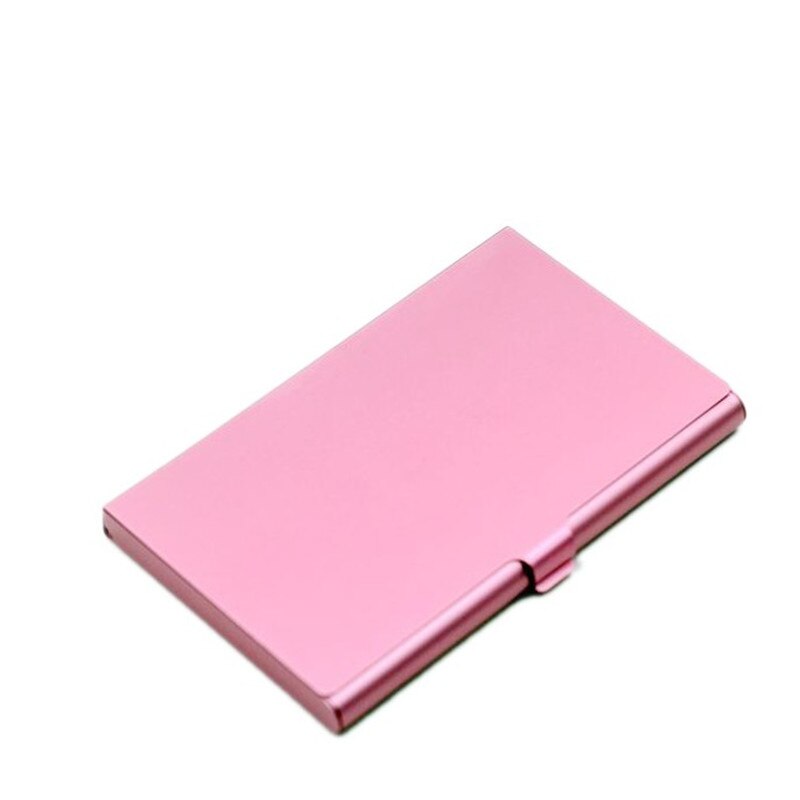 Uformell visittkortsett rustfritt stål aluminiumsholder metallboksdeksel kreditt menn visittkortholder metall lommebok