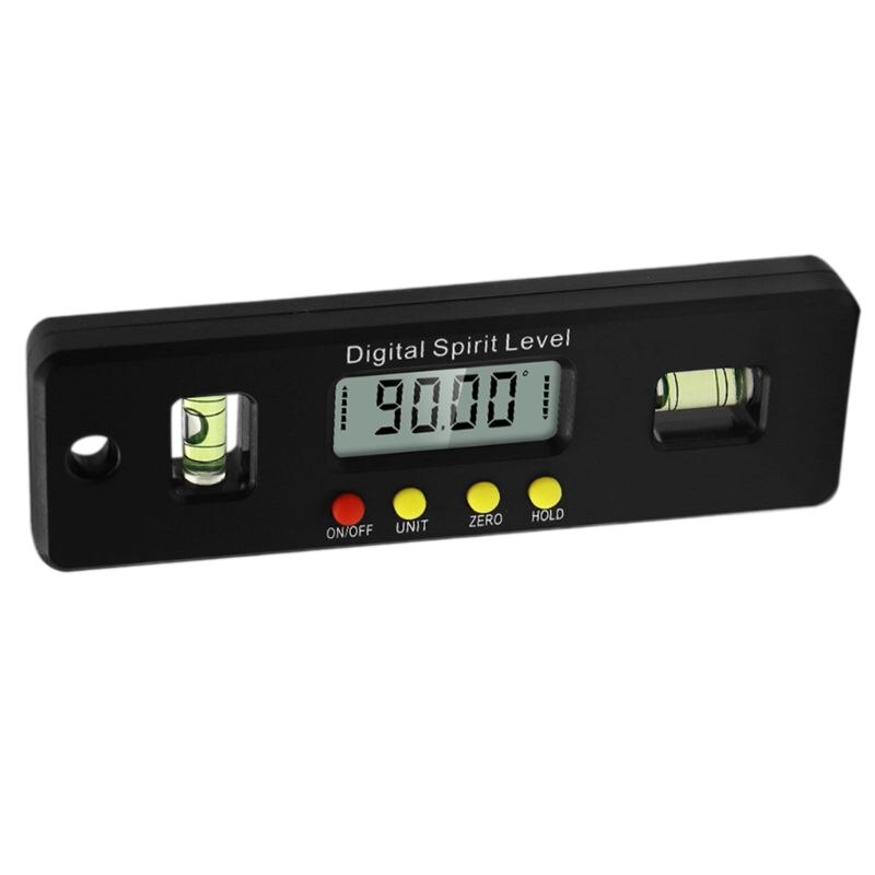 Magnetic Horizontal Angle Meter Electronic Digital Display Protractor Level Inclinometer Angle Ruler 0-150mm: Default Title