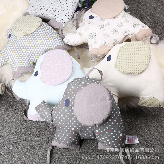 Baby Bed Bumper Crib Cot Elephant Bumper Baby Bed Protector Crib Bumper Newborns Toddler Bed Bedding Set: 6PCS