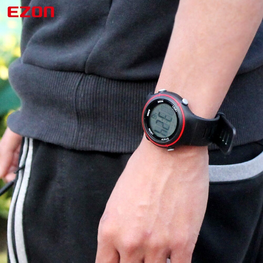 EZON T037 Mannen Vrouwen Sport Polshorloge Digitale Hartslagmeter Outdoor Running Horloges Alarm Chronograph smart horloge