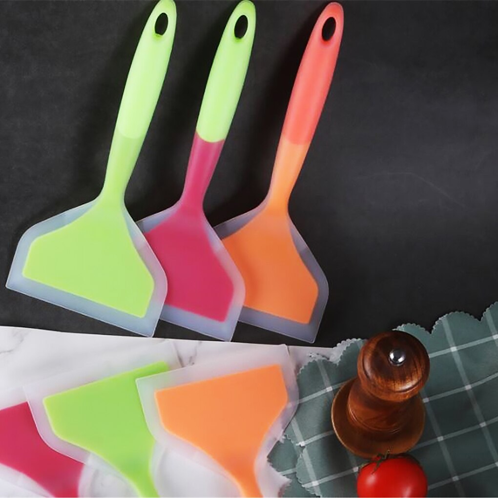 Home Cooking Utensils Silicone Spatulas Beef Meat Egg Kitchen Scraper Wide Pizza Shovel Non-stick Turners Food Lifters