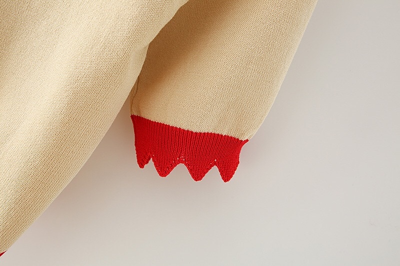 Women Knit Single-breasted Button Cardigan Embroidery Sweater Retro Exposed navel Short Knitwear Short sleeve Jumper Tops