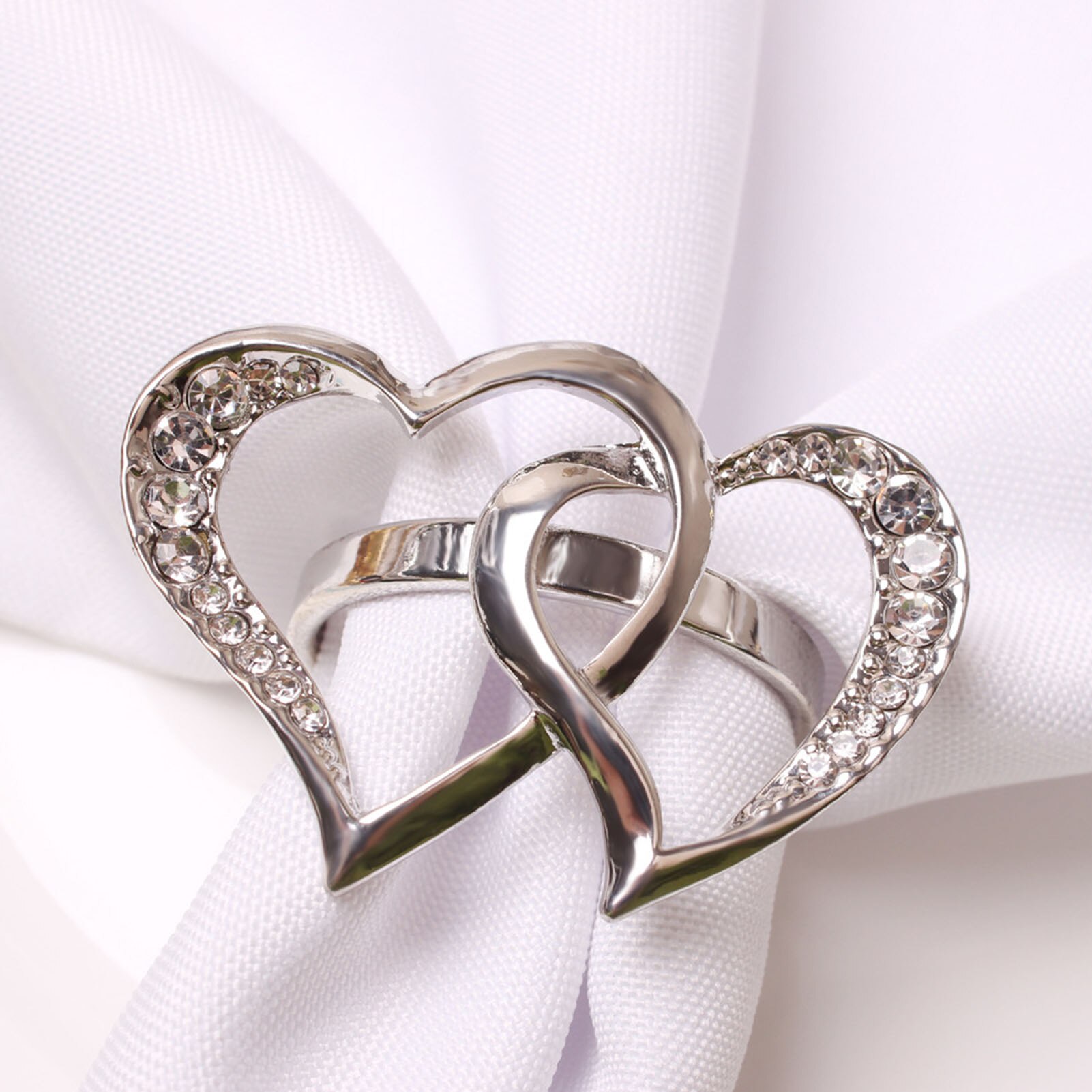 1Pcs Good Love Heart Napkin Rings For Weddings Home Table Accesorries Napkin Holder Table Decoration Valentine's Day