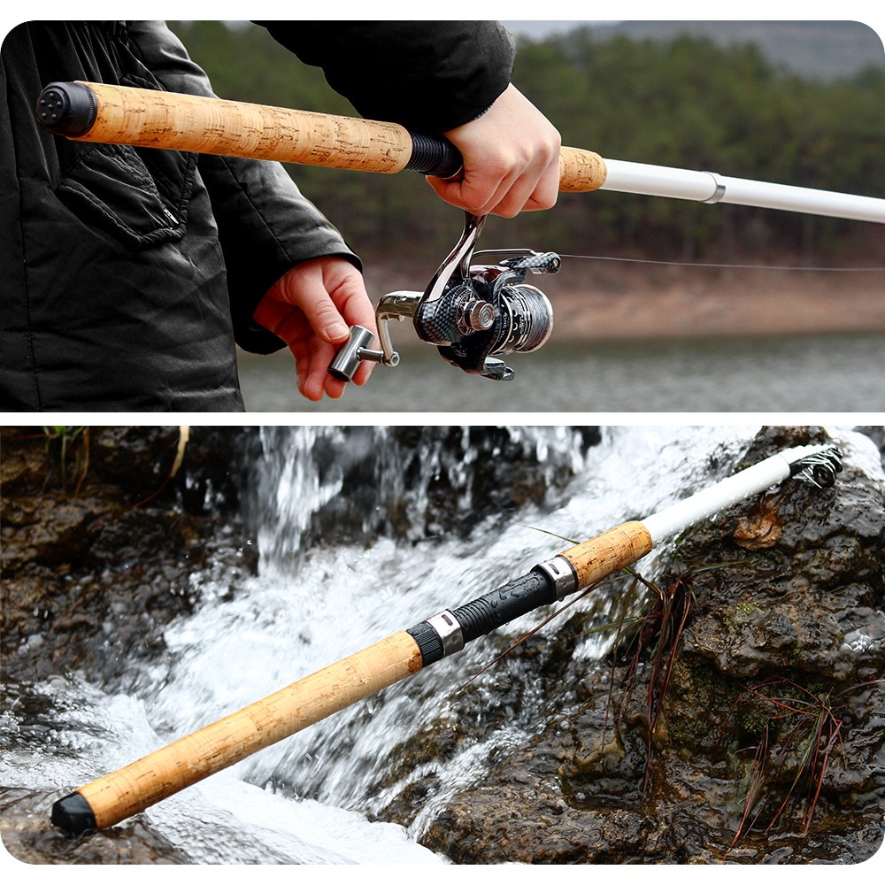 JOSBY Pole Telescopic Sea Fishing Rod Spinning 5 Layers Frp Carbon Fiber Travel Boat Carp Feeder 2.1m 2.4m 2.7m 3.0m 3.6m