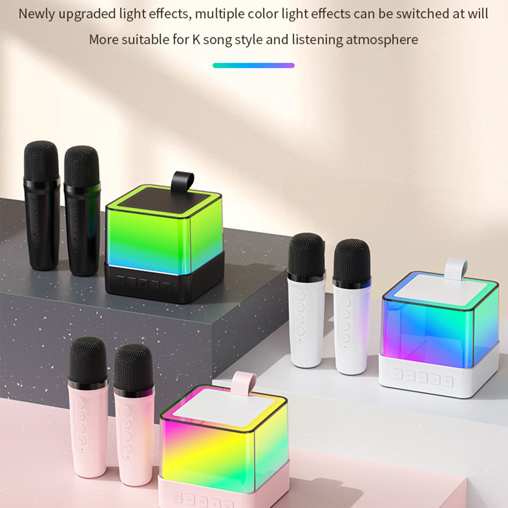 K18 bluetooth-høyttalere stereolyd hjemme ktv karaoke mikrofon sang bluetooth-høyttalermikrofon til låve