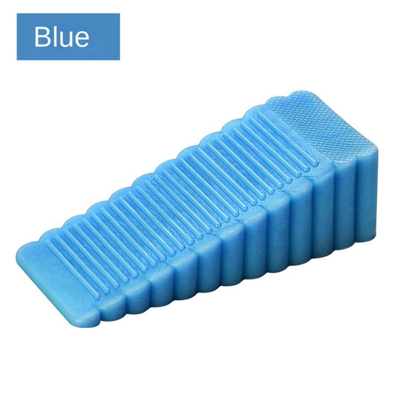 Safety Silicone Door Stop Stoppers Block Wedge Doorstops Door Stopper Home Office Door Rear Retainer Anti-collision Stop: black