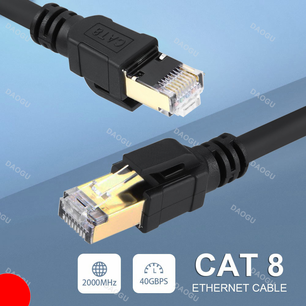 Gaming High Speed Ethernet Cable Cat8 40Gbps 2000MHz Internet Network Cable Ethernet Cat 8 20m 5m Rj45 20metros 20 m Lan Cord