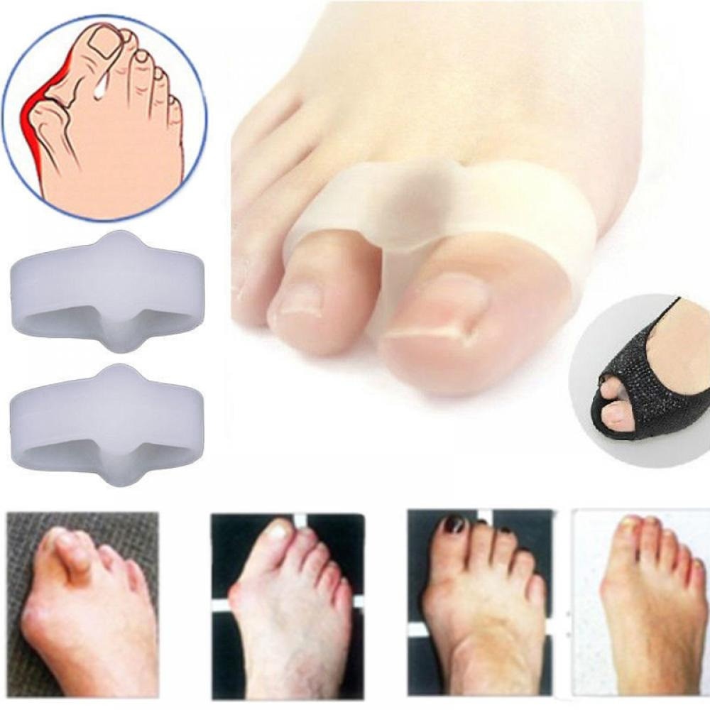 1 paar siliconen gelpads, stijltangen, hallux valgus correctoren, teenpijnbeschermers, gelpedicure, voetverzorging