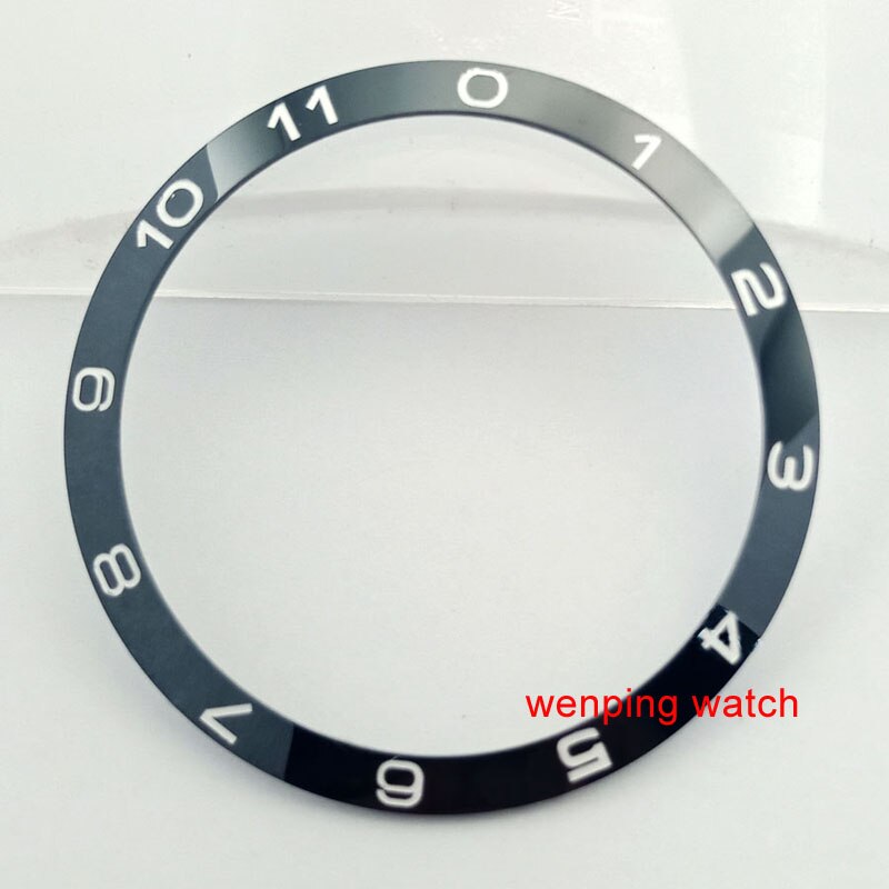 39mm zwarte/blauwe bezel insert keramische bezel horloge accessoires kit 41mm herenhorloges: Nummer 752