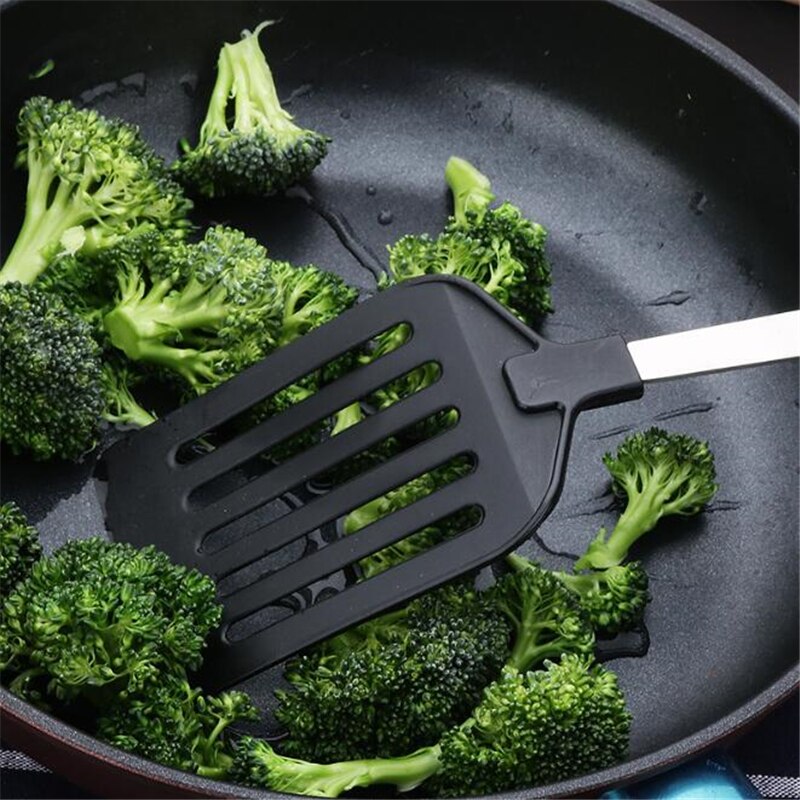 Stainless Steel Kitchen Tools Nylon Handle Spatula Fried Shovel Egg Fish Frying Pan Scoop Spatula Cooking Utensils