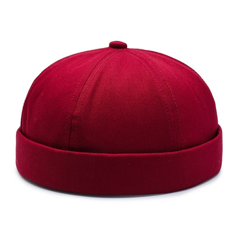 Men Women Beanie Brimless Adjustable Retro Skullcap Hip Hop Hat Portable Skull Cap Sportswear Accessories: ZR