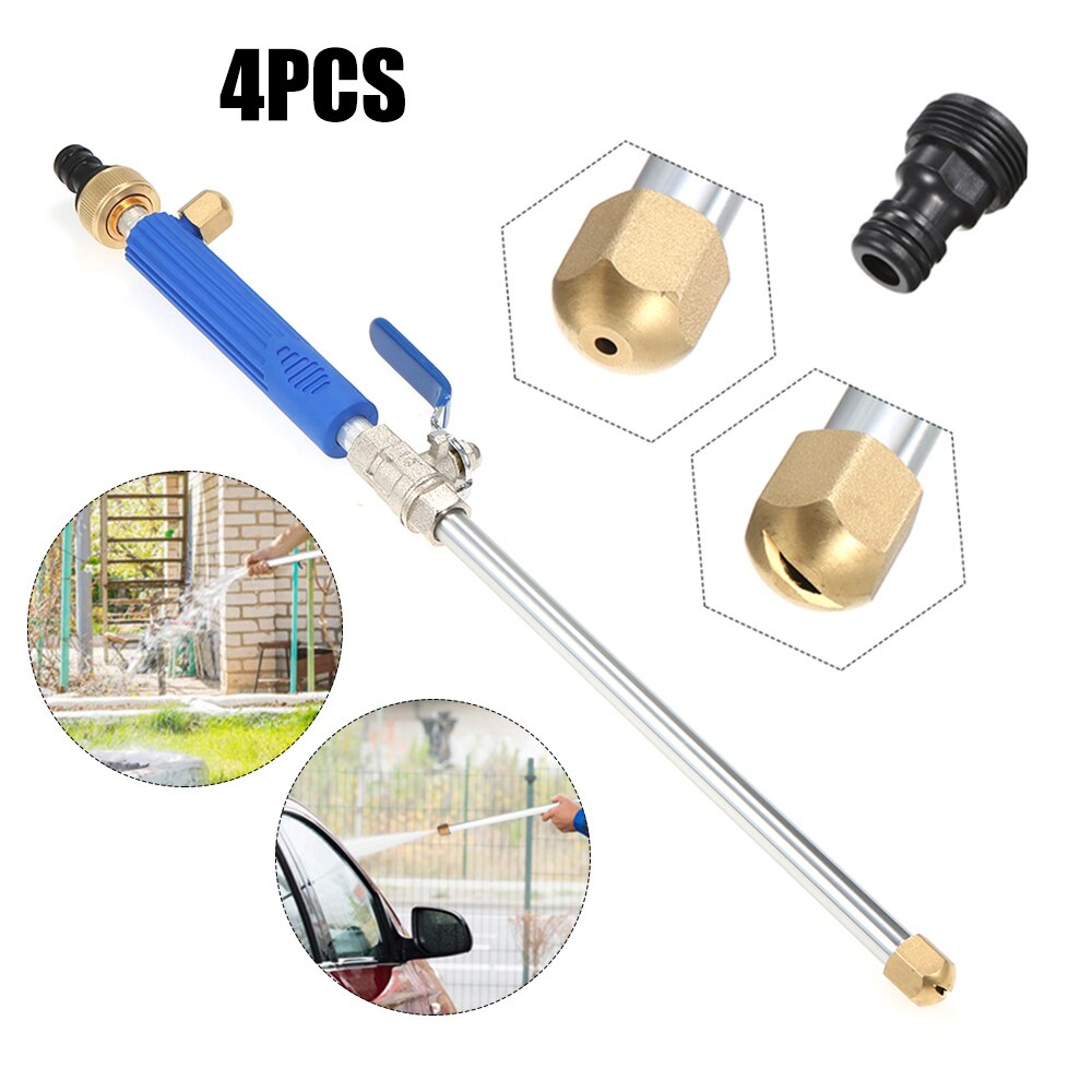 Jet Car Washer Power Magic High Pressure Wand Watering Spray Sprinkler Cleaning Tool Cleaner Watering Lawn Garden: Blue 4pcs