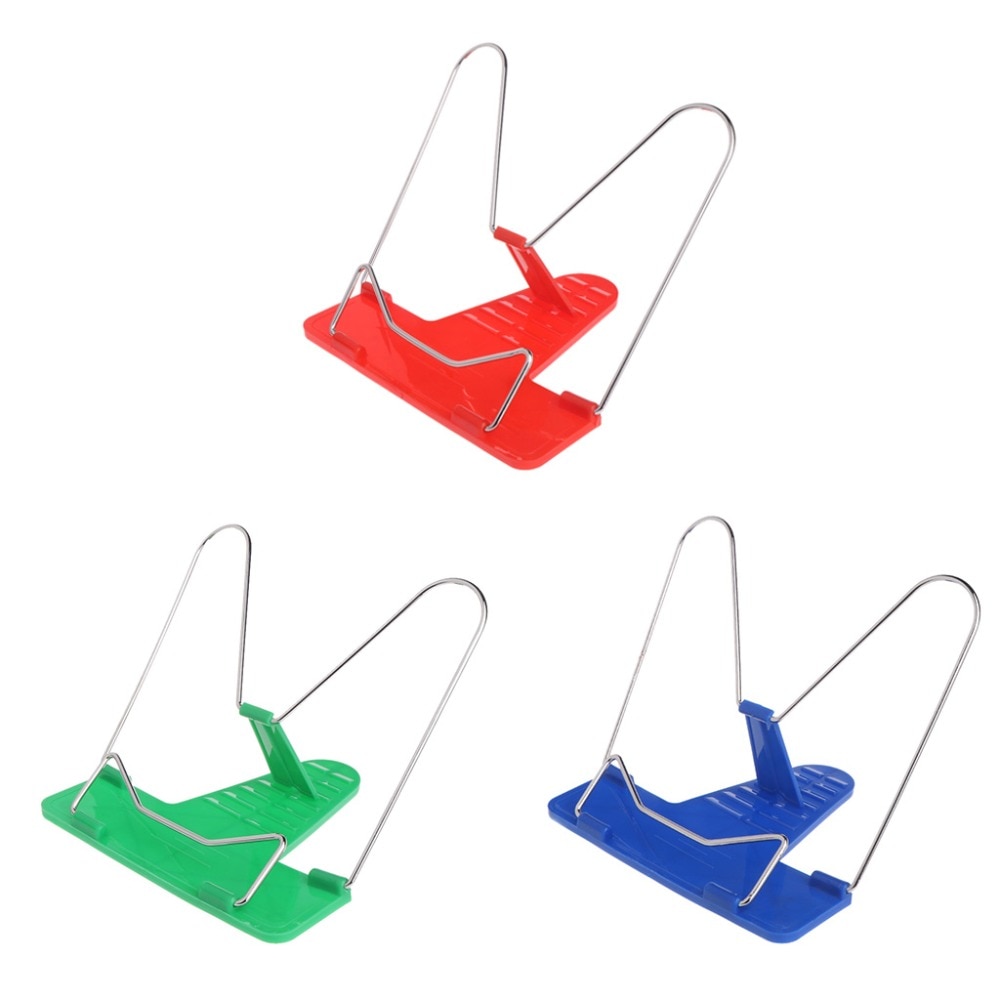 Adjustable Angle Metal Book Stand Fordable Portable Document Book-Reading Holder