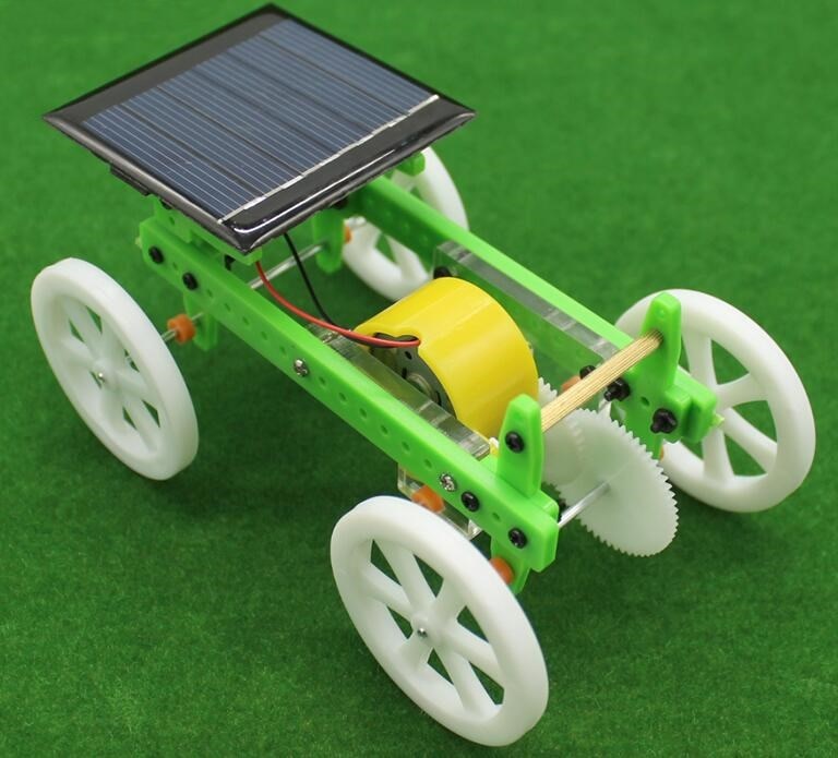 Solar Speelgoed Diy Technologie Wetenschap Kits Solar Speelgoed Auto Vierwielaandrijving Auto Model Onderwijs Wetenschappelijk Experiment Speelgoed