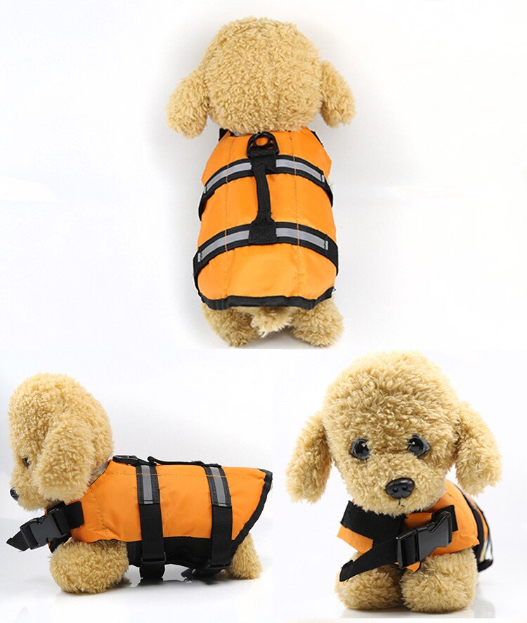 XS-XL Dog Life Jacket Rescue Swimming Wear Safety Clothes Vest Swimming Suit Outdoor Pet Dog Cat Float Doggy Life Jacket Vests