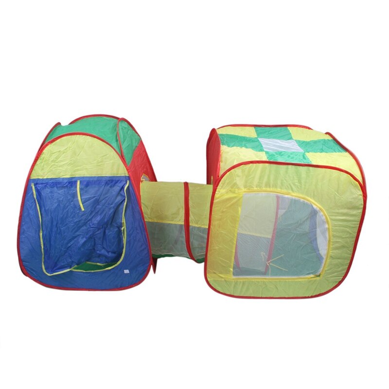 Cubby-Tube-Teepee 3pc -up Play Tent Children Tunnel Kids Adventure House: Default Title