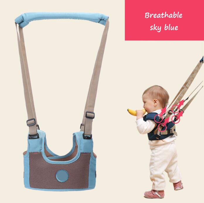 ! Correa de seguridad ajustable de para niños y niñas, arnés de bebé: Breathable-Lightblue