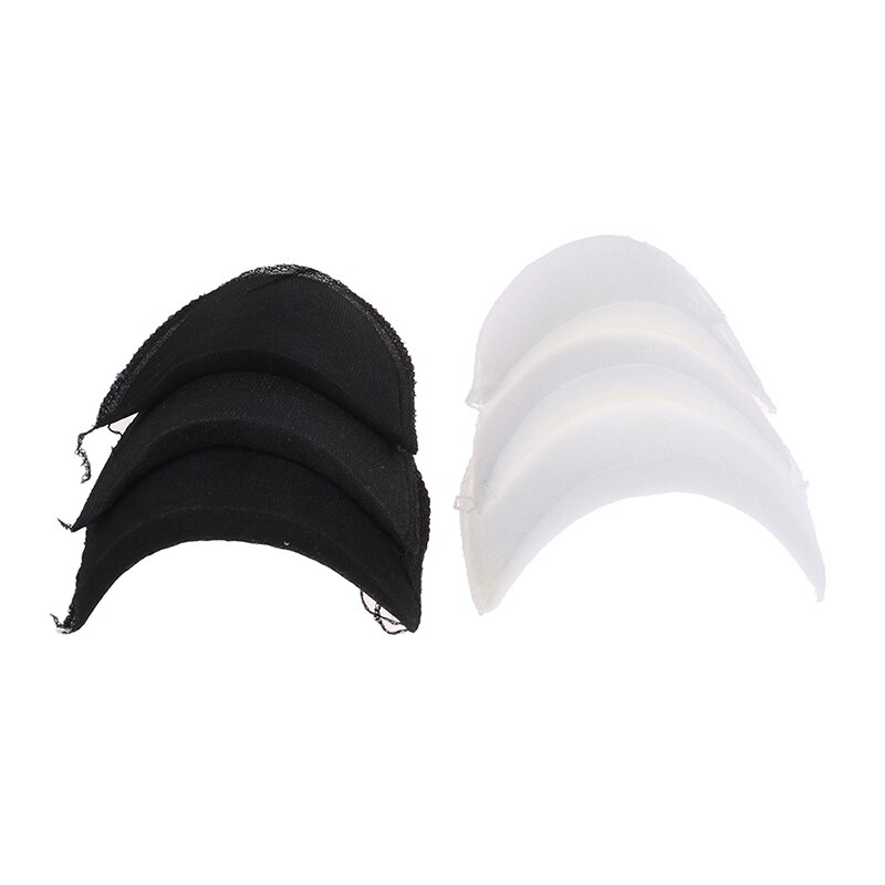 thumbnail image 2 of 8 Pairs Soft Foam Shoulder Pads For Sewing - Black & White Set-in Pads For Blazers, Coats, Knitwear - DIY Clothing & Craft (15x9x1cm) 2 of 5