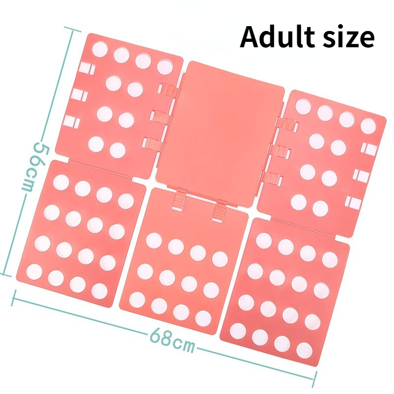 Carpeta de ropa mágica para niños y adultos de , camisetas, jerséis, organizador, tabla plegable de ropa rápida, soporte para ropa NJ70919: Rosa