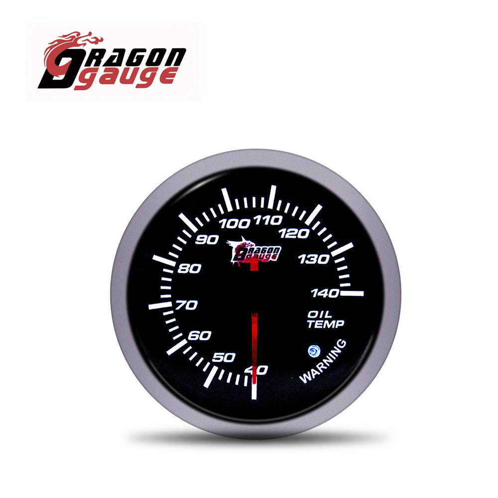 DRAGON GAUGE 2.5 " 60mm Tachometer Voltmeter Air Fuel Ratio Boost Gauge Water Temp Oil Temp Oil Press With Warning Function: Oil Temp Gauge