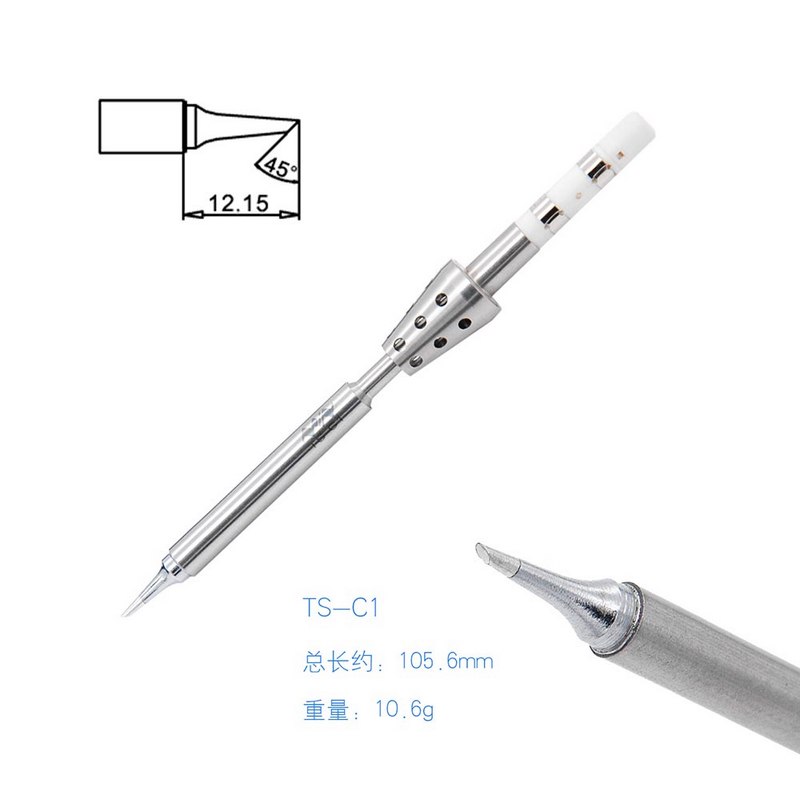Tête de fer à souder Portable Miniature TS-C1/TS-ILS, sans plomb, Dissipation rapide de la chaleur, TS100, remplacement de fer à souder électrique